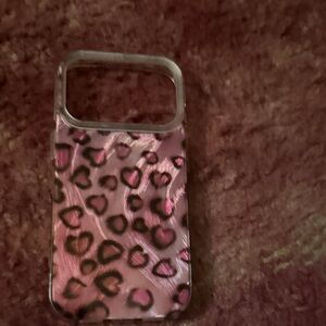 Leopard Print  iPhone17 pro Case - Pink